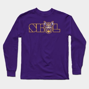 SKOL Viking Head Long Sleeve T-Shirt